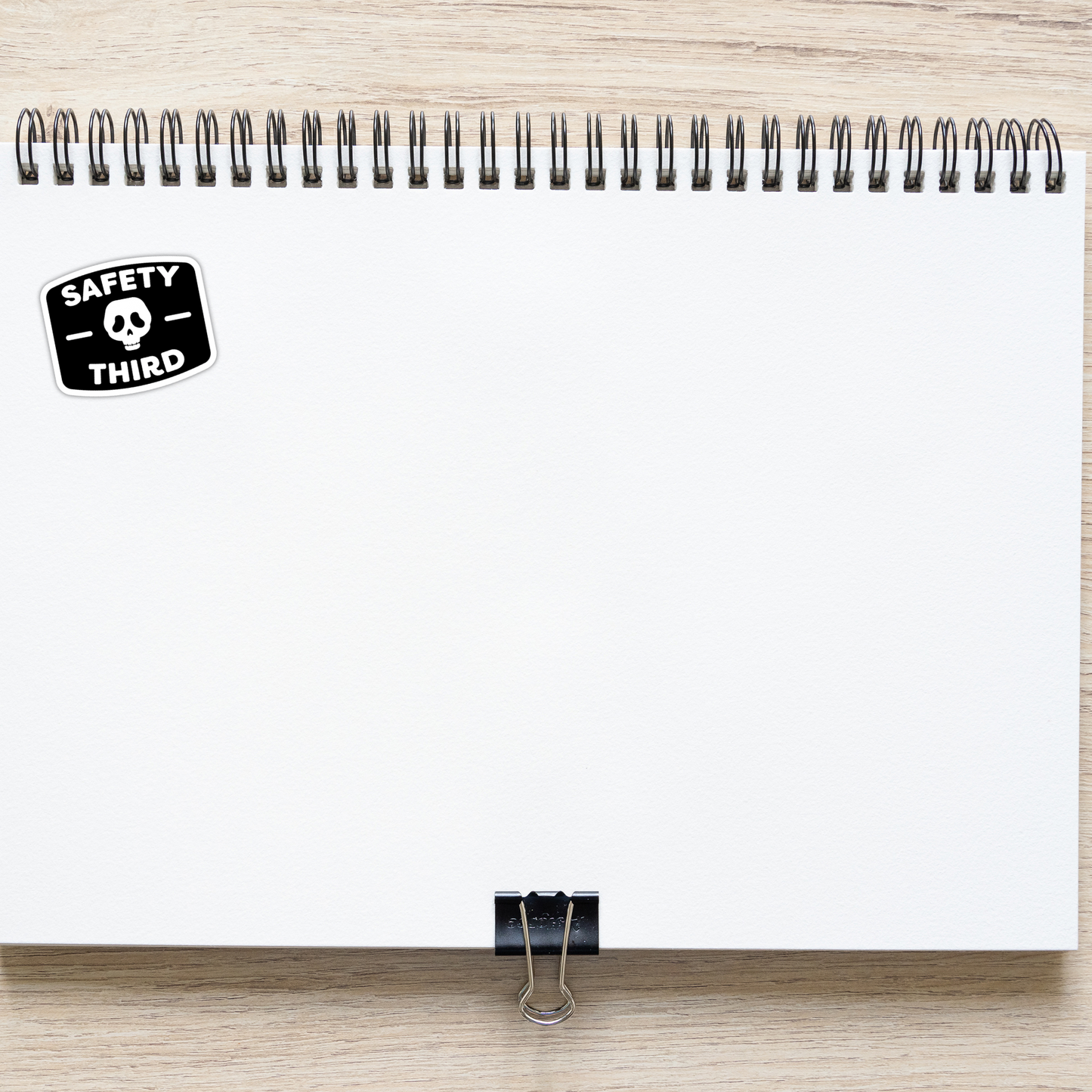 SAFETY THIRD Funny Sarcastic Vinyl Sticker – Waterproof, UV Resistant, Durable