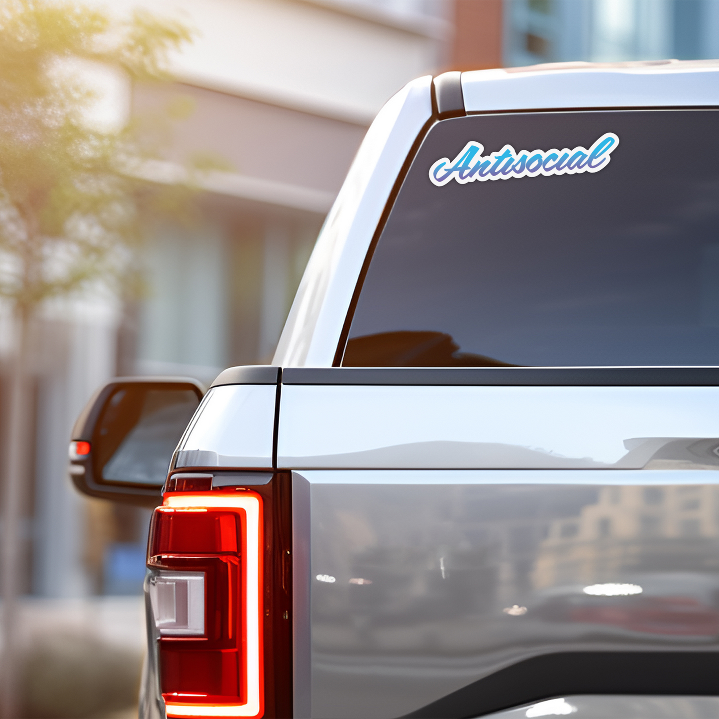 Anti-Social Car Decal - Waterproof, UV Resistant Vinyl Sticker