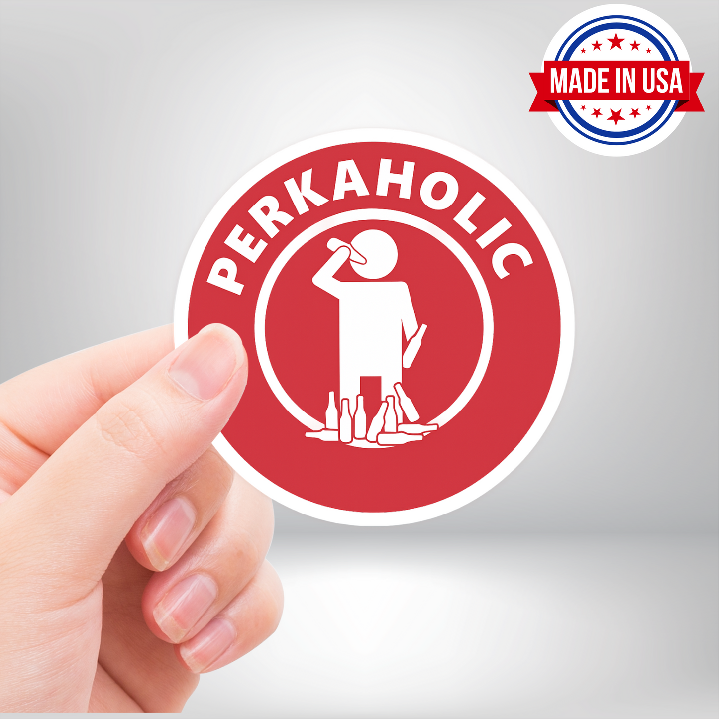 Perkaholic Stickie - Waterproof, Dishwasher Safe GobbleGum Stickie