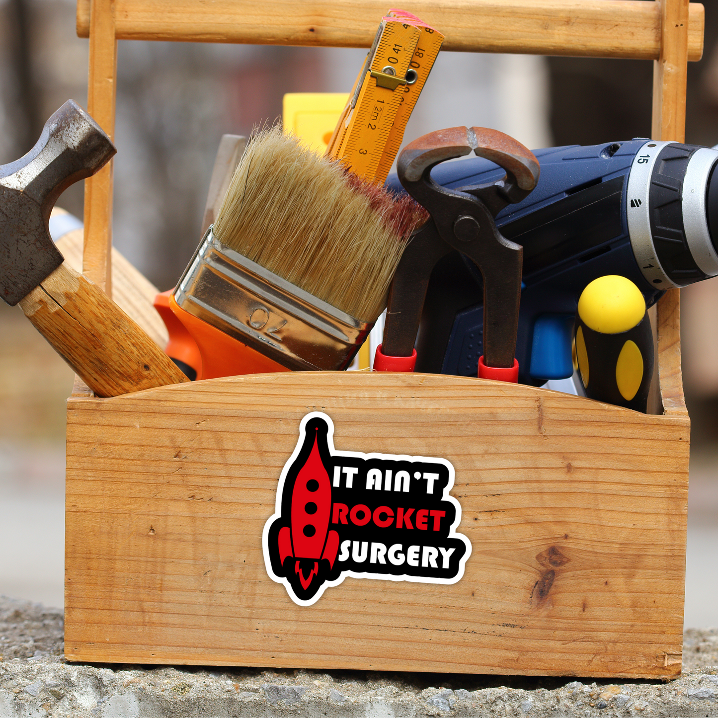 It Aint Rocket Science Funny Sarcastic Vinyl Sticker - Waterproof, UV Resistant, Durable