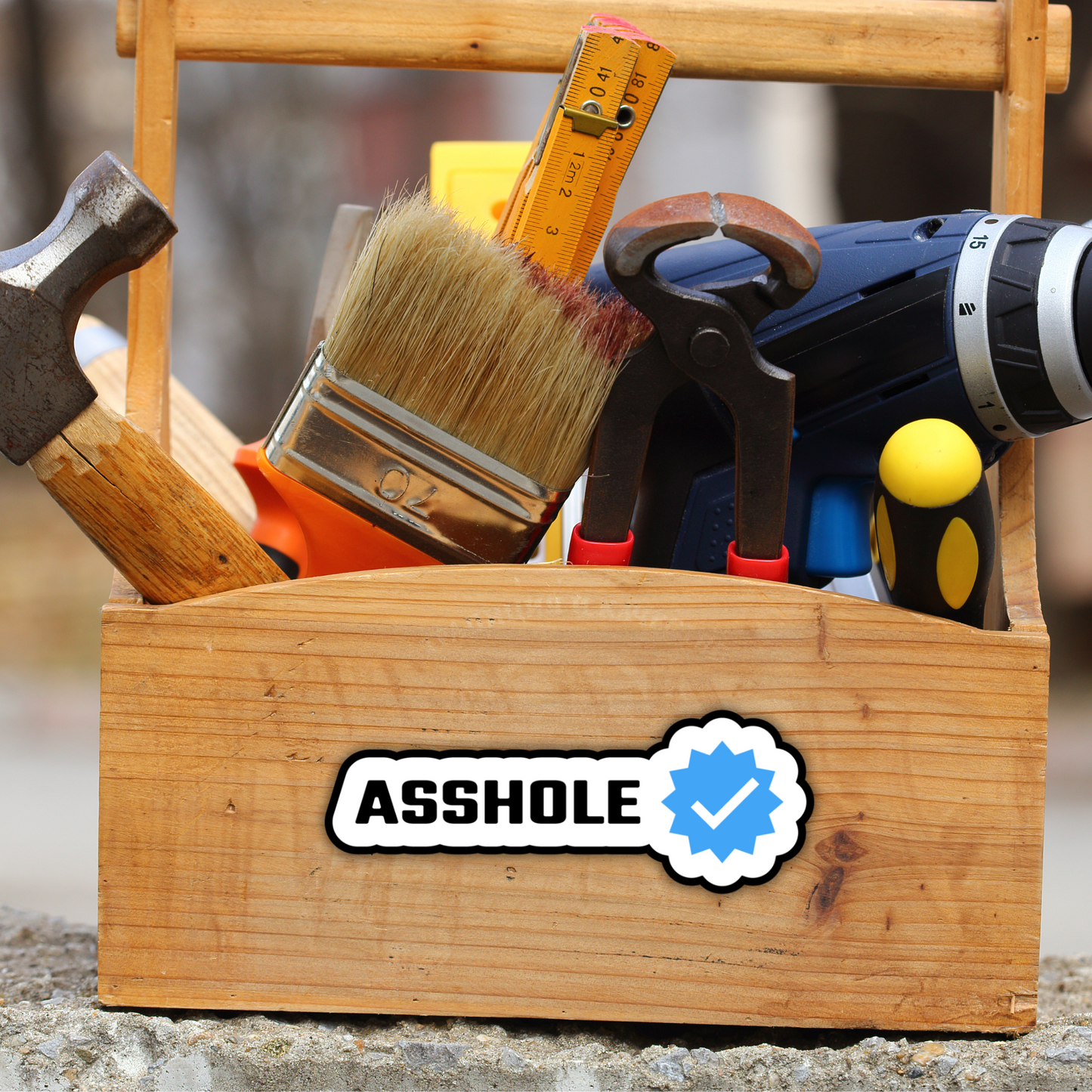 Certified Asshole Sarcastic Vinyl Sticker - Waterproof, UV Resistant, Durable