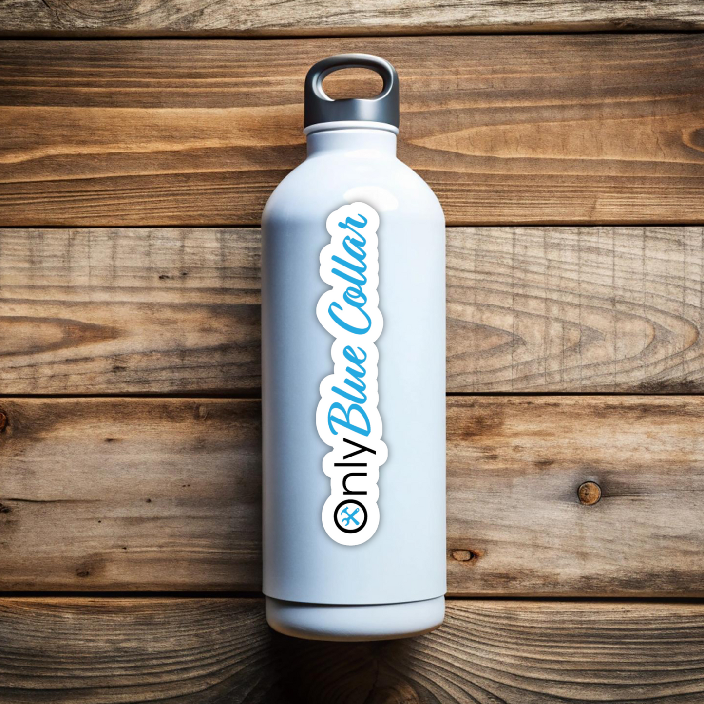 Only Blue Collar Vinyl Sticker & Car Decal – Waterproof, UV Resistant, Durable