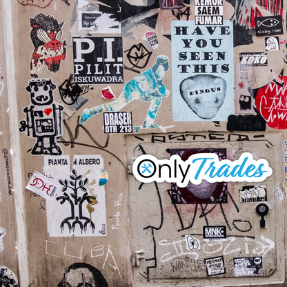 Only Trades Blue Collar Vinyl Sticker â€“ Waterproof, UV Resistant, Durable