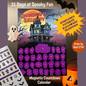 🎃 Halloween Countdown Magnetic Advent Calendar for Kids – Haunted House Sticker Fun! 👻