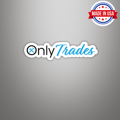 Only Trades Blue Collar Vinyl Sticker â€“ Waterproof, UV Resistant, Durable
