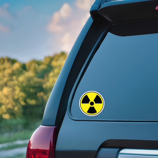Radioactive Blue Collar Vinyl Sticker - Waterproof, UV Resistant, Durable