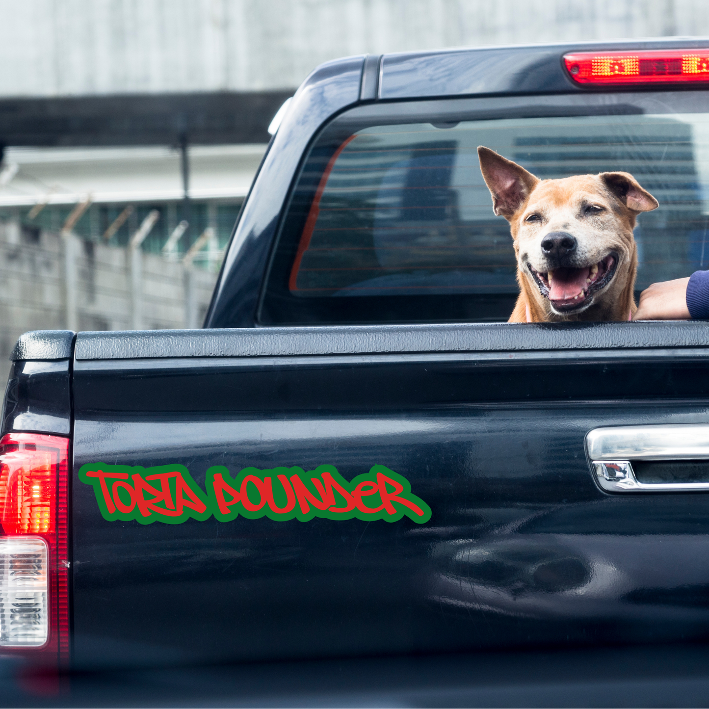 Torta Pounder Bumper Sticker - Funny Waterproof, Dishwasher & Carwash Safe Decal