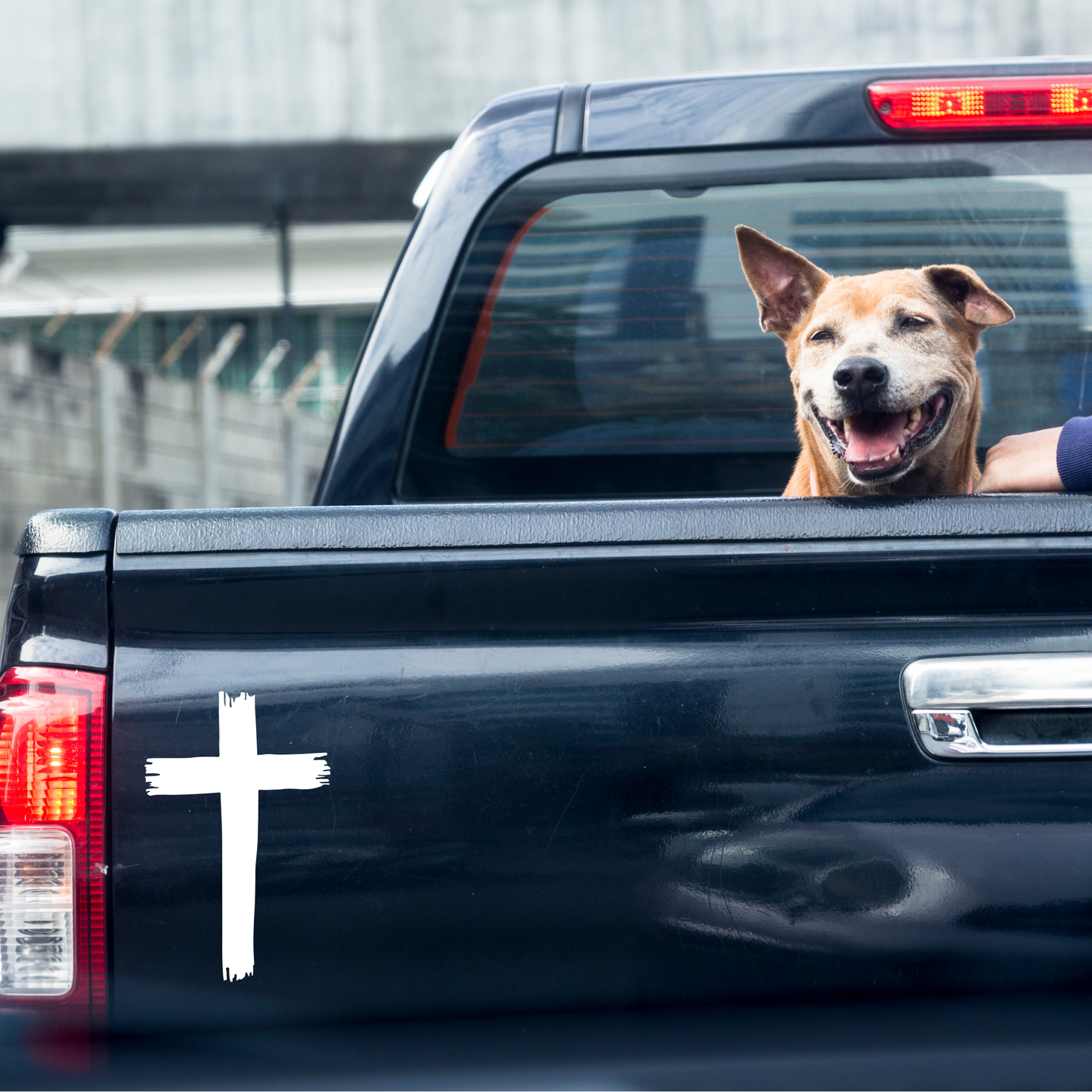 Christian Cross Car Decal / Calcomanía de Cruz Cristiana – Vinyl Sticker for Auto, Window, Laptop