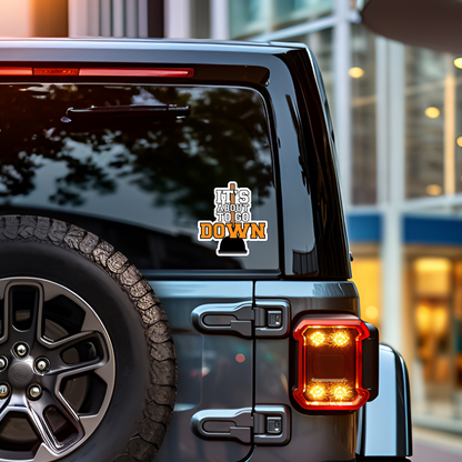 It's About To Go Down Funny Plunger Poop Vinyl Sticker - Waterproof, UV Resistant, Durable