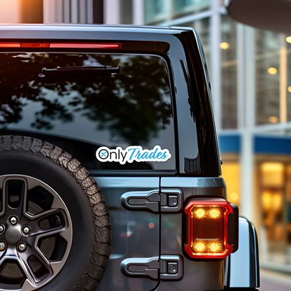 Only Trades Blue Collar Vinyl Sticker â€“ Waterproof, UV Resistant, Durable