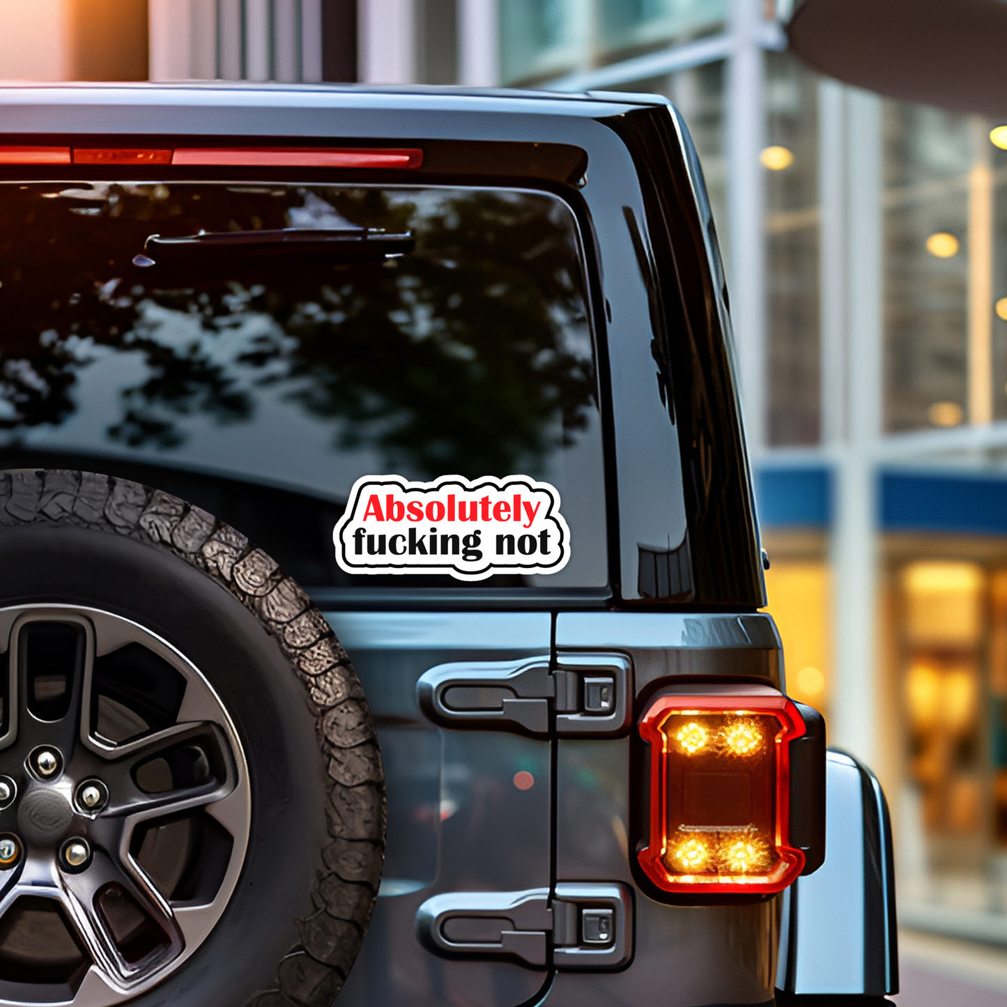 Absolutely Fucking Not Sarcastic Vinyl Sticker – Waterproof, UV Resistant, Durable