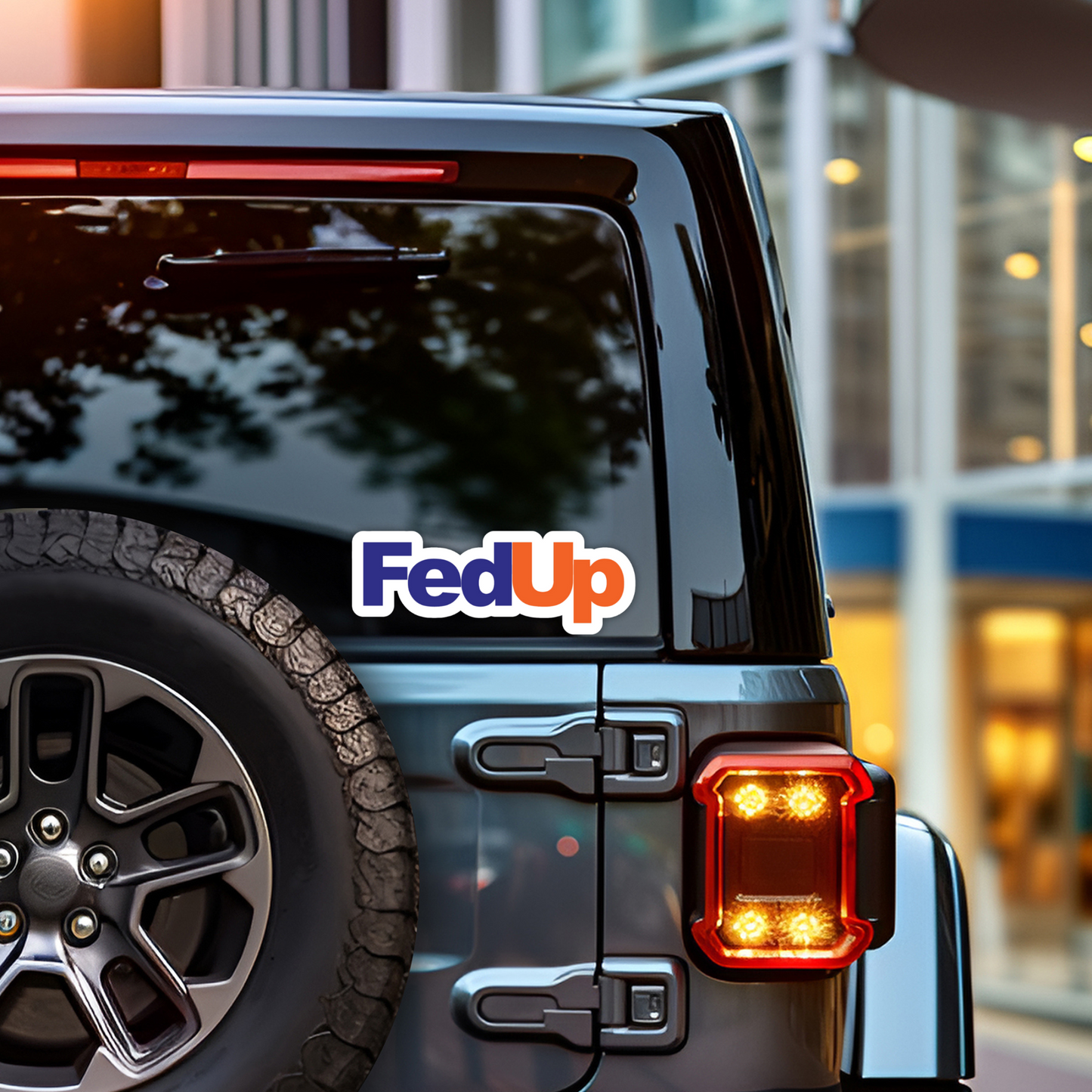 FedUp FedEx Meme Vinyl Sticker – Waterproof, UV Resistant, Durable