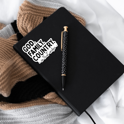 God Family Country Sticker: Charlie Kirk Sticker