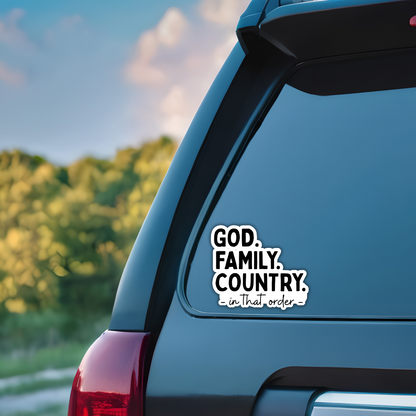 God Family Country Sticker: Charlie Kirk Sticker