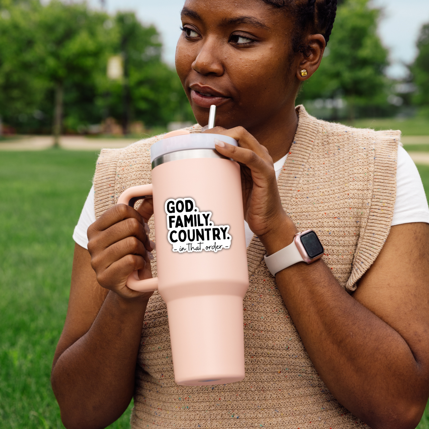 God Family Country Sticker: Charlie Kirk Sticker