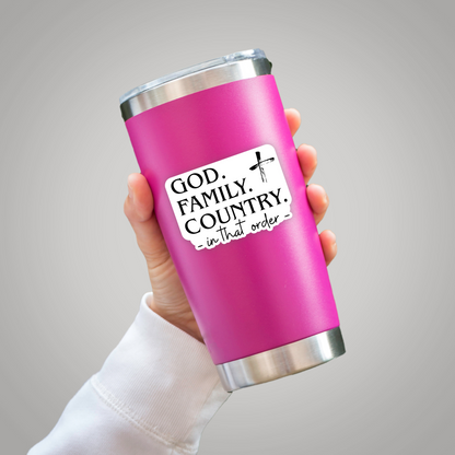 God Family Country Sticker: Charlie Kirk Sticker (Copy)