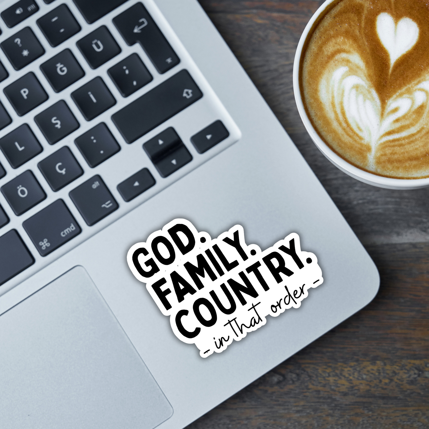 God Family Country Sticker: Charlie Kirk Sticker