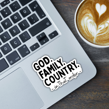 God Family Country Sticker: Charlie Kirk Sticker