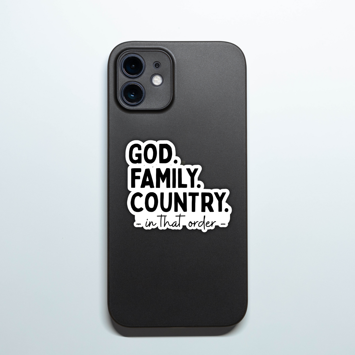 God Family Country Sticker: Charlie Kirk Sticker