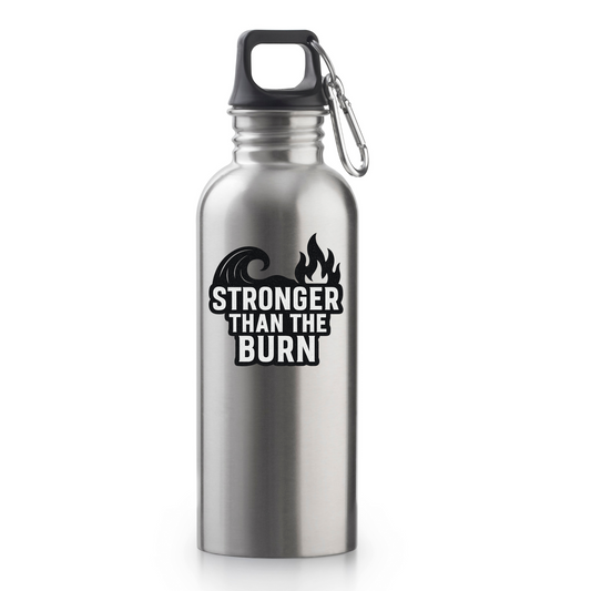 Stronger Than The Burn Vinyl Sticker - Premium Gym Lover Stickers & Decals for Hydroflasks