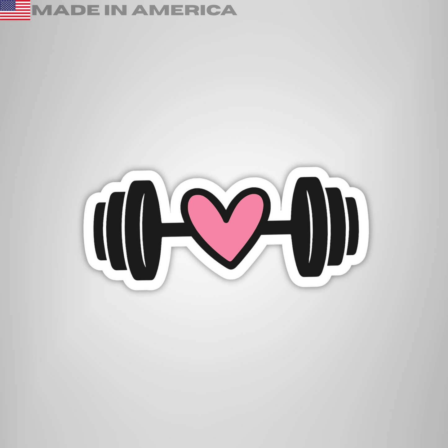 Fitness weights pink heart vinyl sticker - Premium Gym Lover Stickers & Decals Water bottles, Tumblers, Hydroflaskkers, Tumbler sticker-