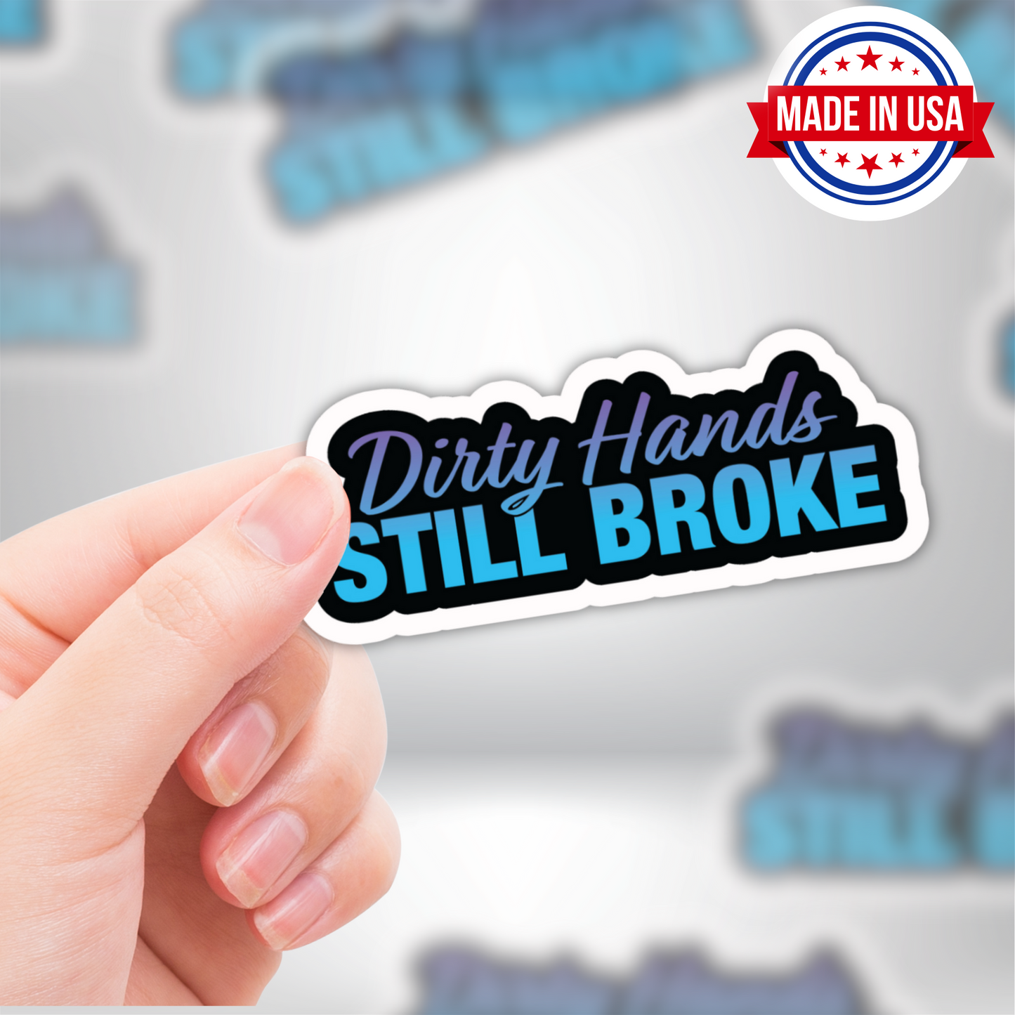 Funny Blue Collar Sticker Pack – 5 Waterproof Vinyl Stickers for Hard Hat, Toolbox, Laptop – Dirty Humor Construction Stickers