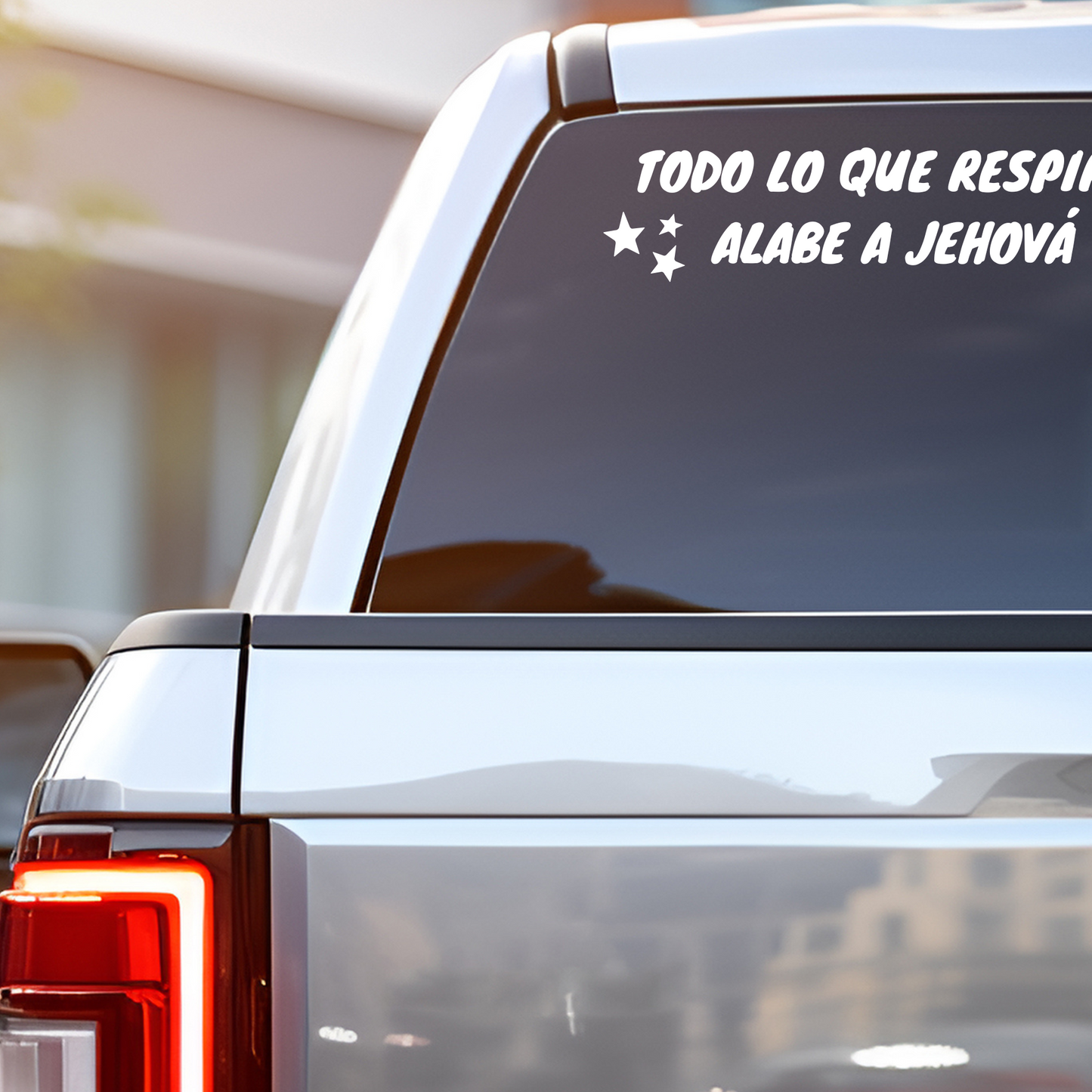 Todo lo que respira alabe a Jehová Psalm 150:6 Cart Sticker - Transfer Decal for Vehicles