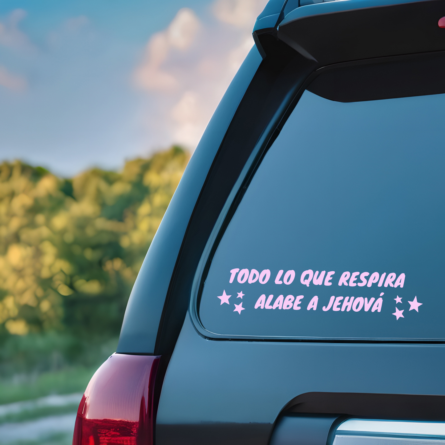 Todo lo que respira alabe a Jehová Psalm 150:6 Cart Sticker - Transfer Decal for Vehicles