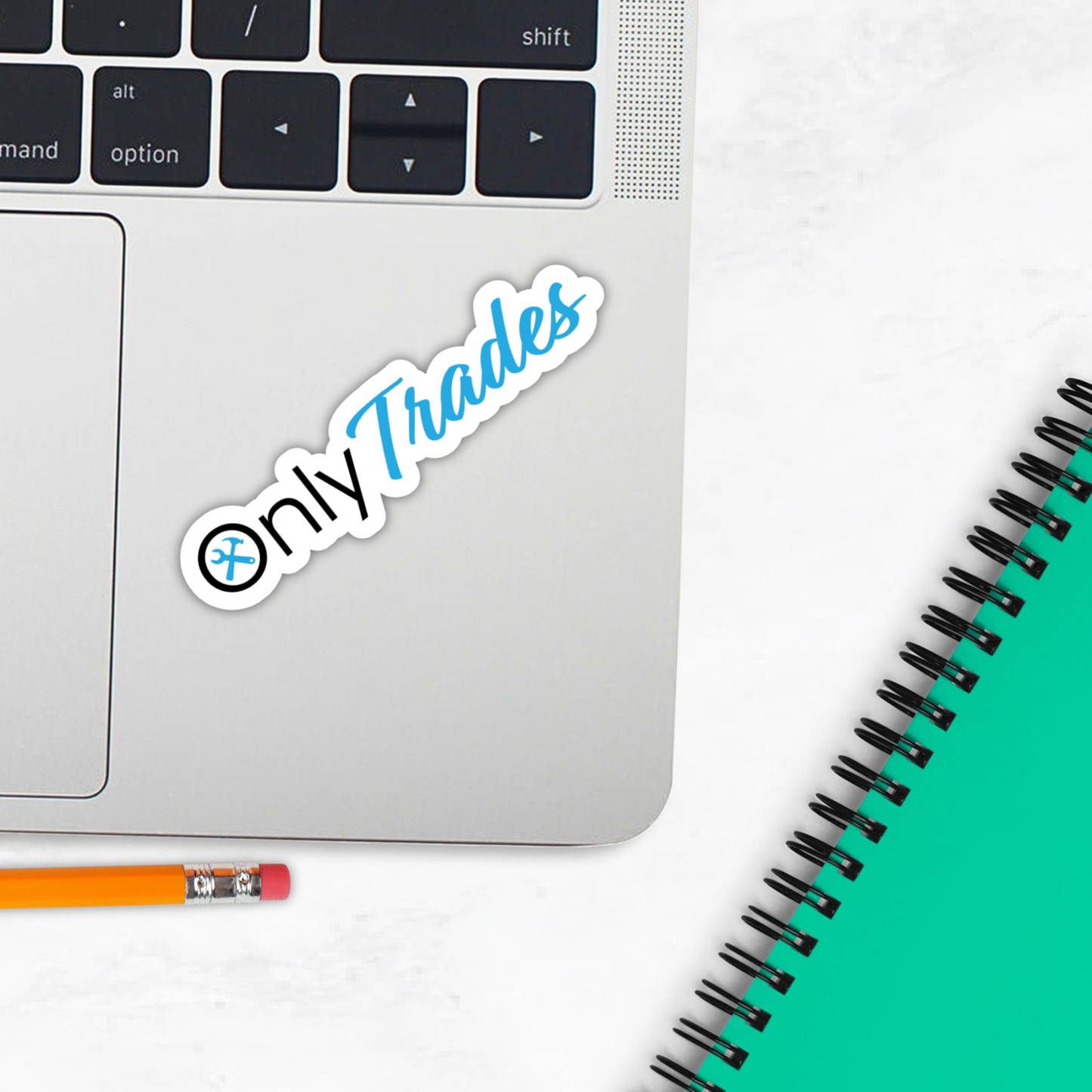 Only Trades Blue Collar Vinyl Sticker â€“ Waterproof, UV Resistant, Durable