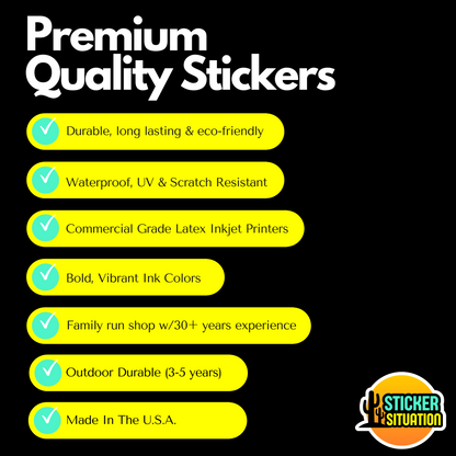 11 PIECE GOLF STICKER PACK - The Ultimate Golf Gift for Dad - Waterproof Vinyl Sticker Collection
