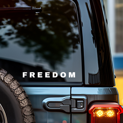 FREEDOM Car Decal – Car Sticker, Water Bottle Sticker, Laptop Conversative Sticker