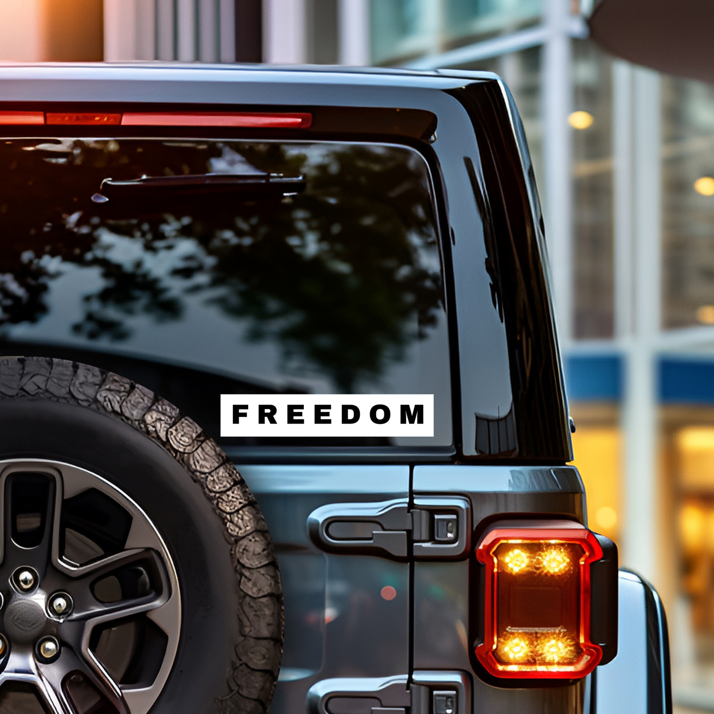 FREEDOM Bumper Sticker – Car Sticker, Water Bottle Sticker, Laptop Conversative Sticker