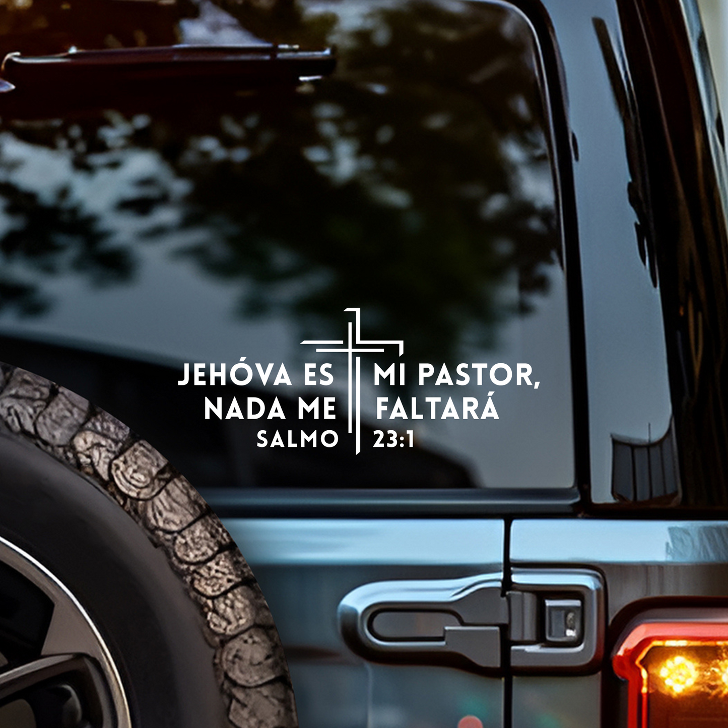 Jehóva es mi Pastor,  NADA me Faltará  Salmo 23:1 Sticker - Premium Car Transfer Decal