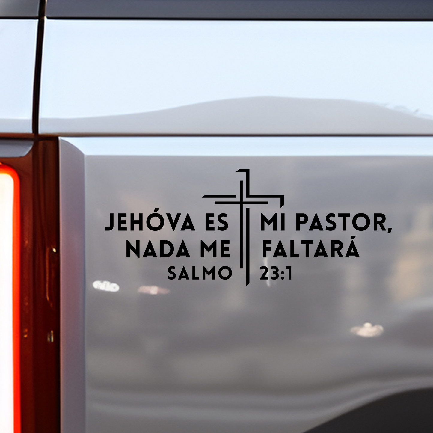 Jehóva es mi Pastor,  NADA me Faltará  Salmo 23:1 Sticker - Premium Car Transfer Decal