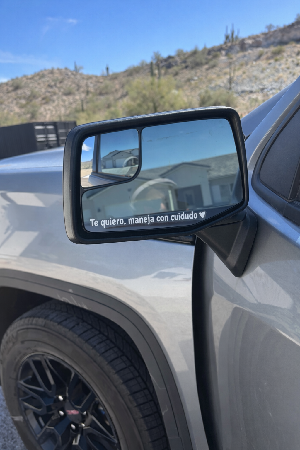 8PCS Calcomanías para Espejo Retrovisor del Auto – "Te quiero, maneja con cuidado" "Hola hermosa" "Solo respira" "Eres suficiente"
