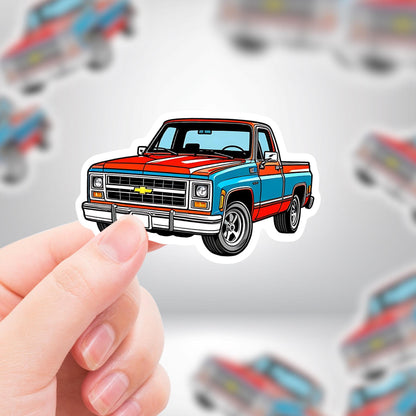 Square Body Chevy Truck Sticker | Premium Die Cut Stickers | Premium Vinyl Waterproof Stickers | UV Gloss Lamination Decal | FAST SHIPPING!